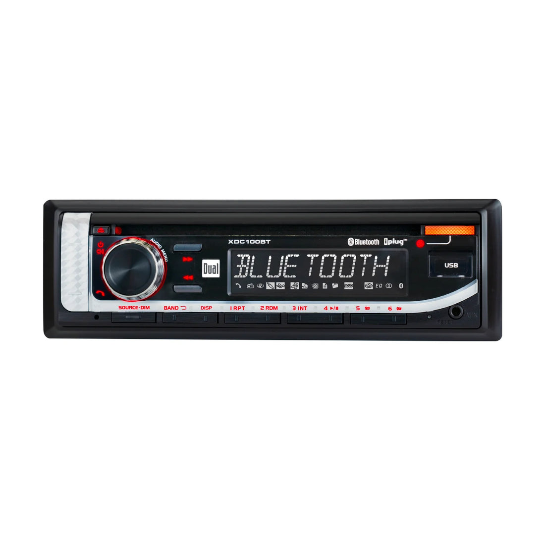 Electronics XDC100BT Single DIN Car Stereo – CD Player, Bluetooth, USB Input, AM/FM Radio