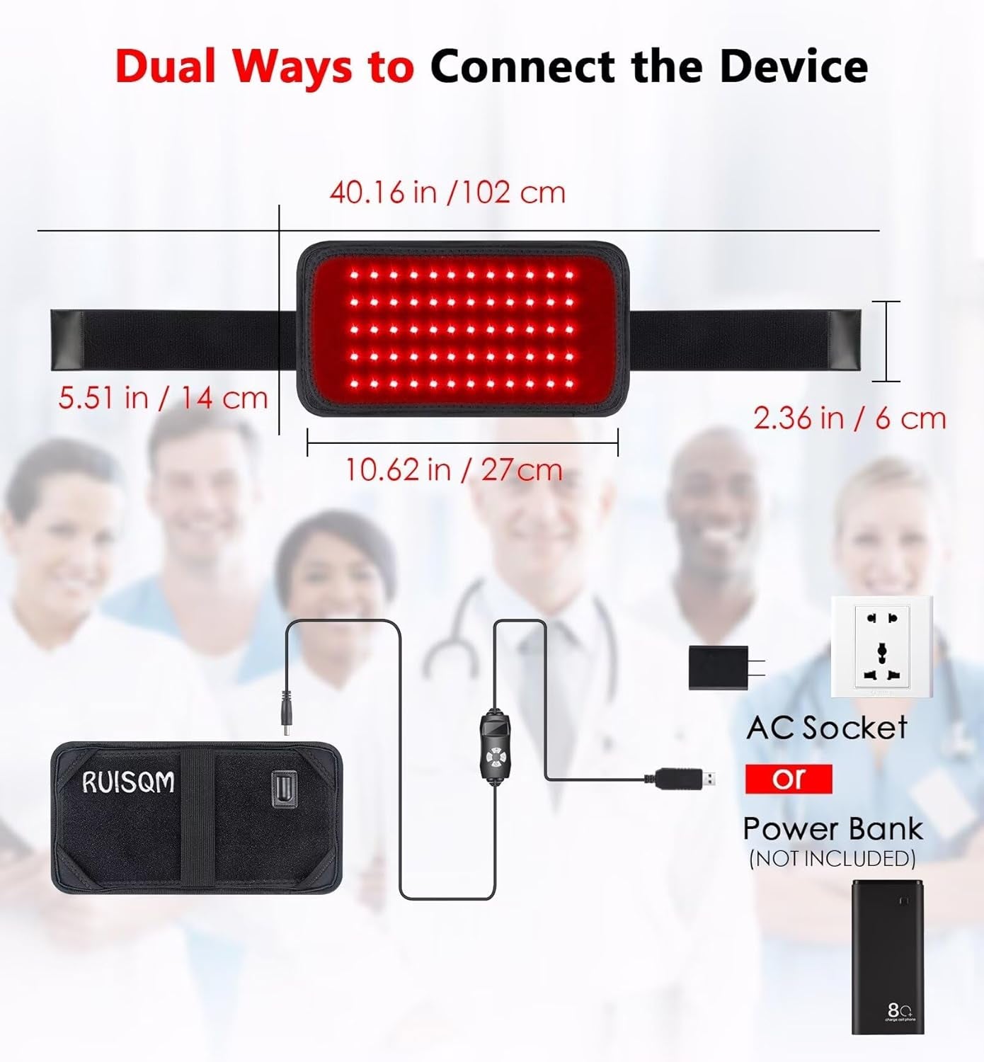 Red Light Therapy Belt for Body Pain Relief