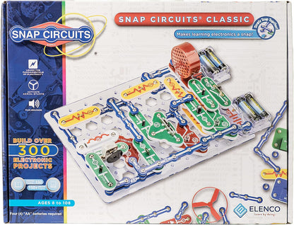 Snap Circuits Classic SC-300 Electronics Exploration Kit | Over 300 Projects | STEM Learning Toy for Kids Ages 8+