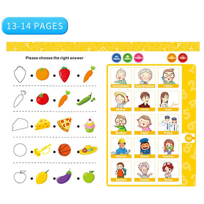 Educational Electronic Learning Book for Kids – Interactive Read &amp; Write Toy for Ages 2–6, Early Learning &amp; Writing Skills