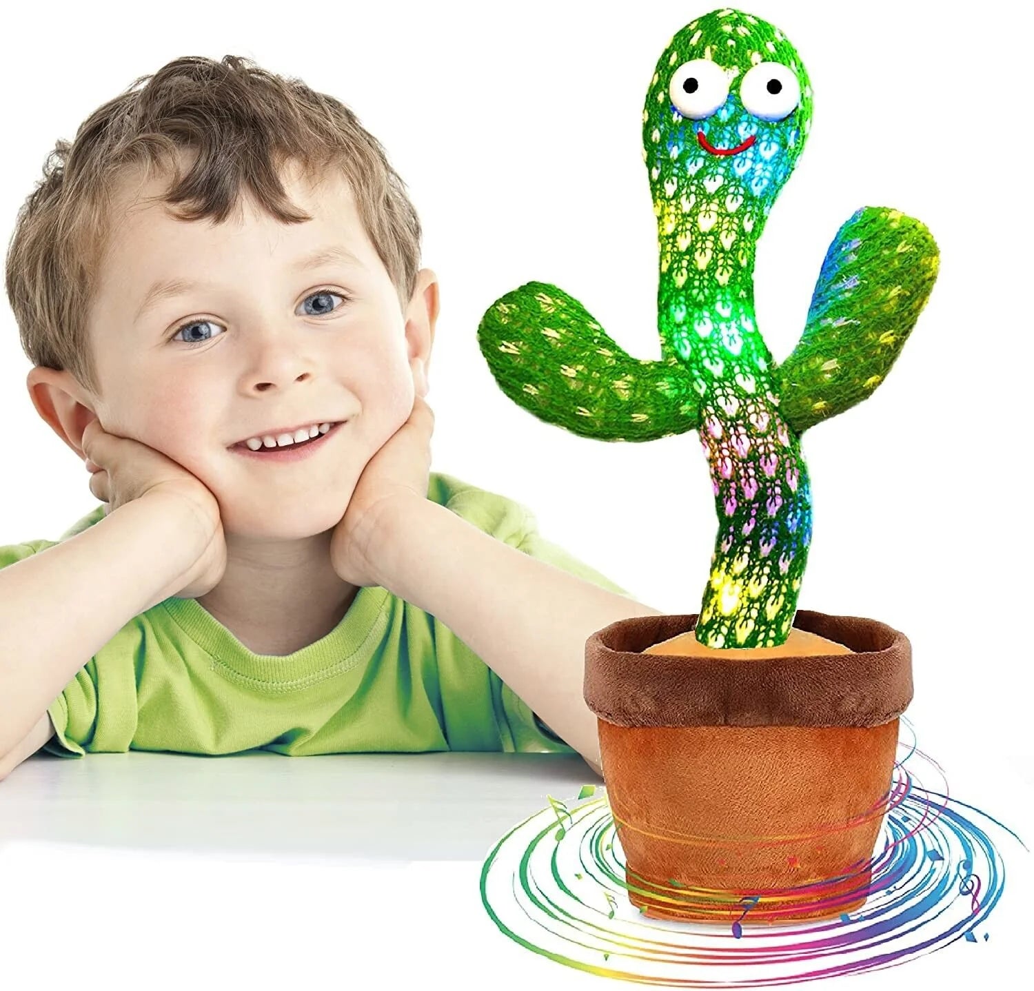 🌵 Dancing Cactus Plush Toy Doll – Electronic Recording, Singing &amp; Dancing Funny Gift (US Version)