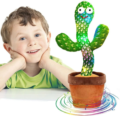 🌵 Dancing Cactus Plush Toy Doll – Electronic Recording, Singing &amp; Dancing Funny Gift (US Version)