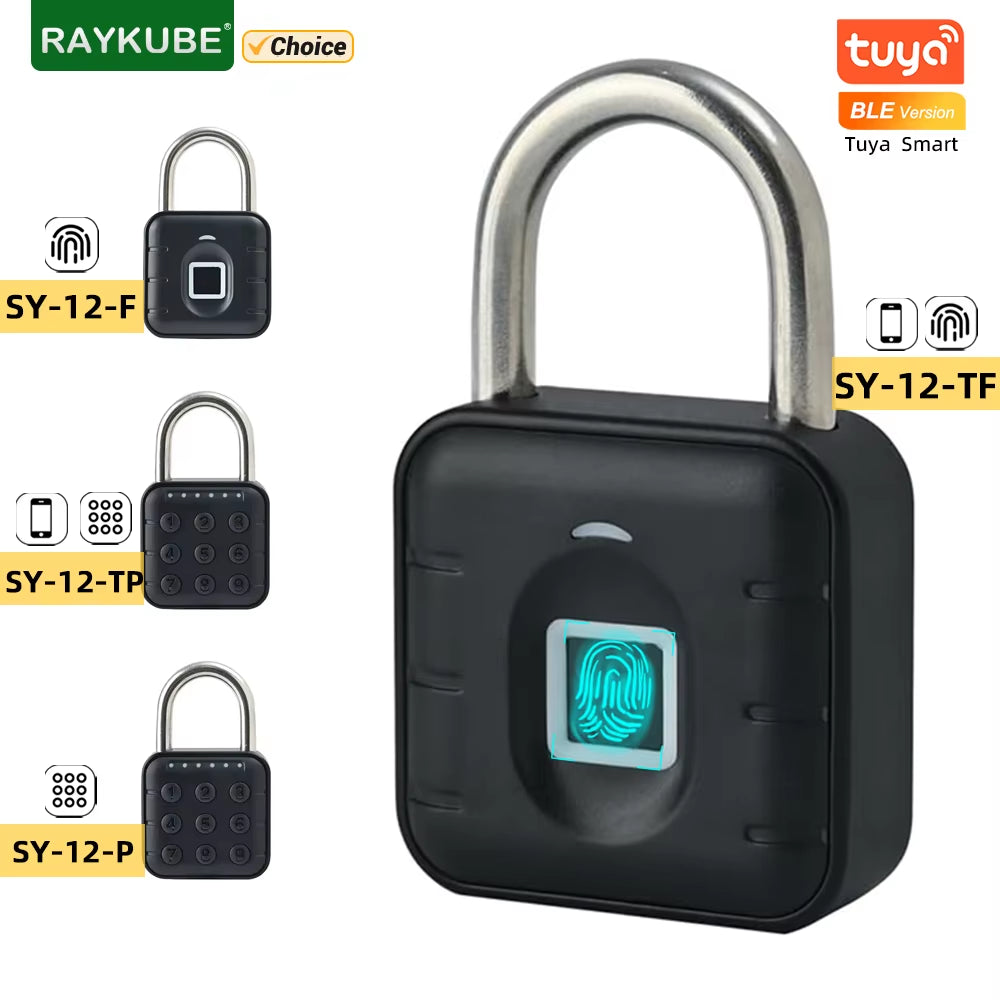 Tuya Bluetooth Fingerprint Padlock – Smart Electronic Lock with App Control, Temporary Passwords, IP67 Waterproof