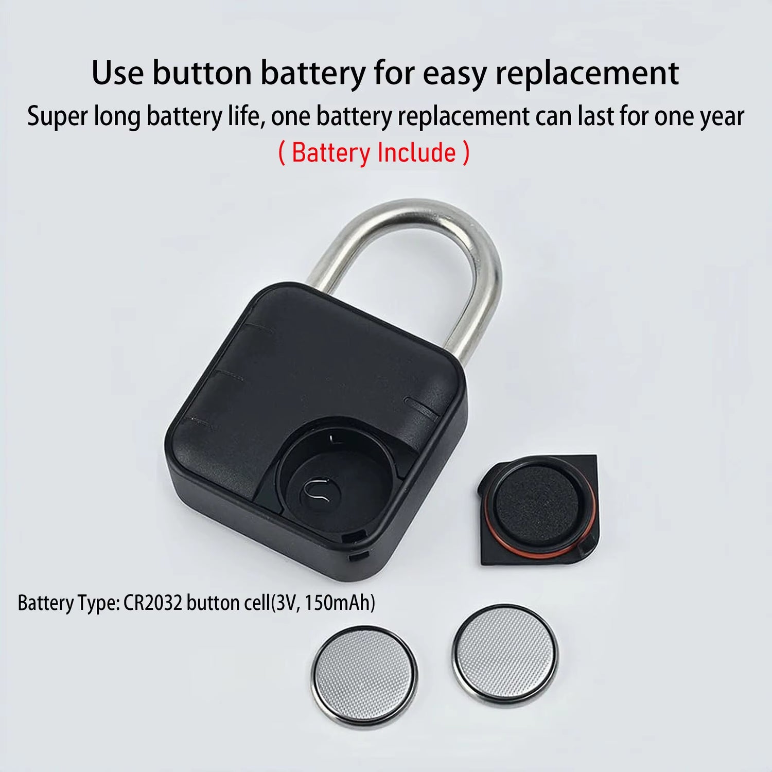 Tuya Bluetooth Fingerprint Padlock – Smart Electronic Lock with App Control, Temporary Passwords, IP67 Waterproof