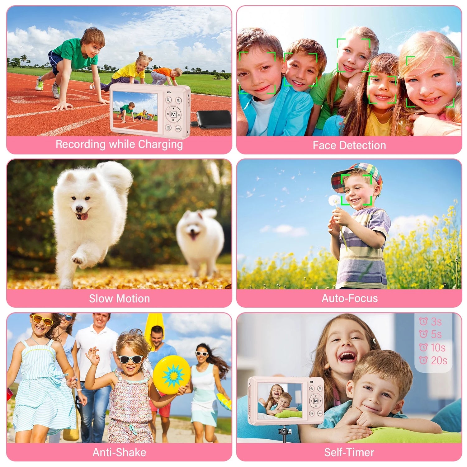 4K UHD Digital Camera – 64MP, 16X Digital Zoom with 32GB SD Card Included