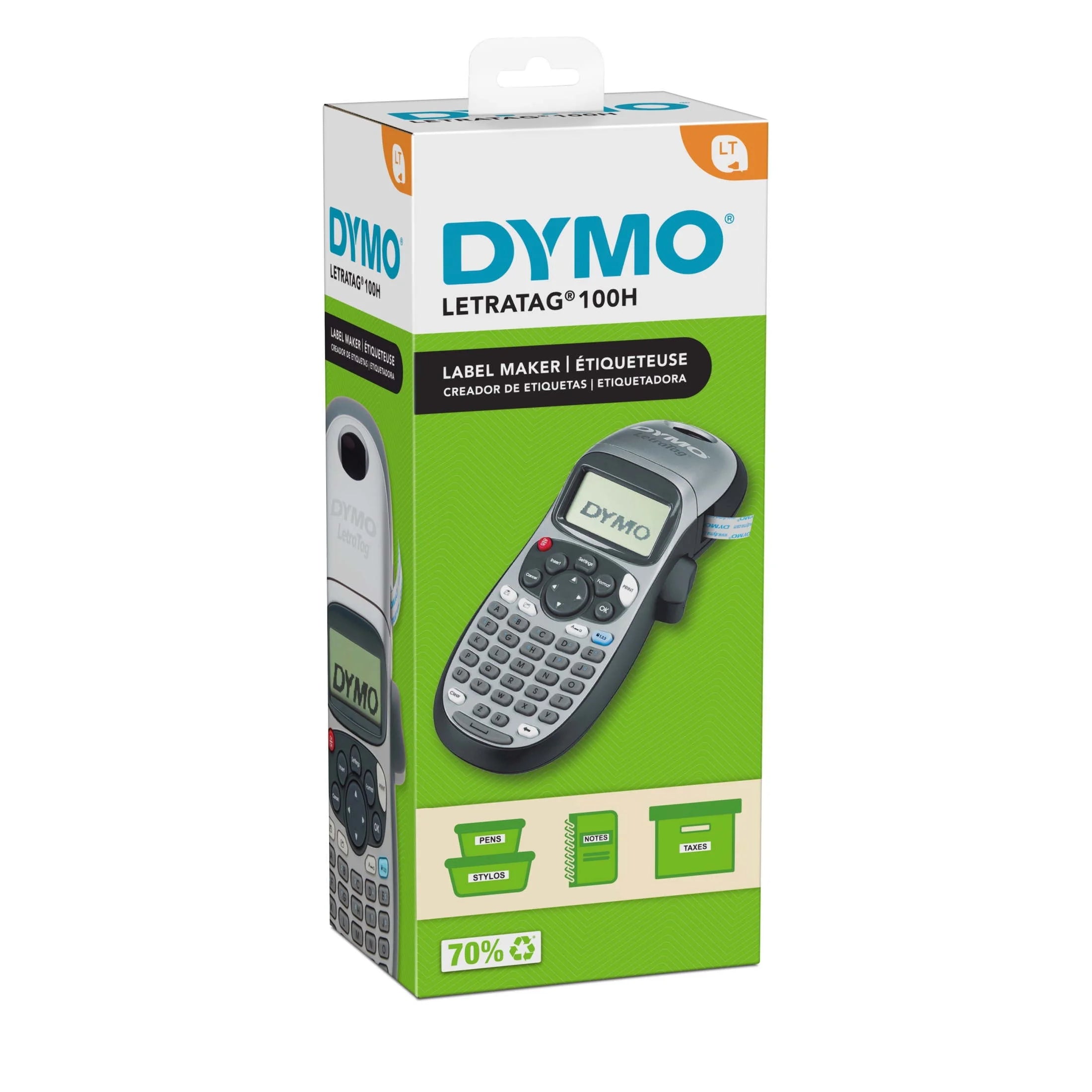 Letratag 100H Handheld Label Maker – Portable Label Printer with Easy-to-Use Keyboard &amp; LCD Display