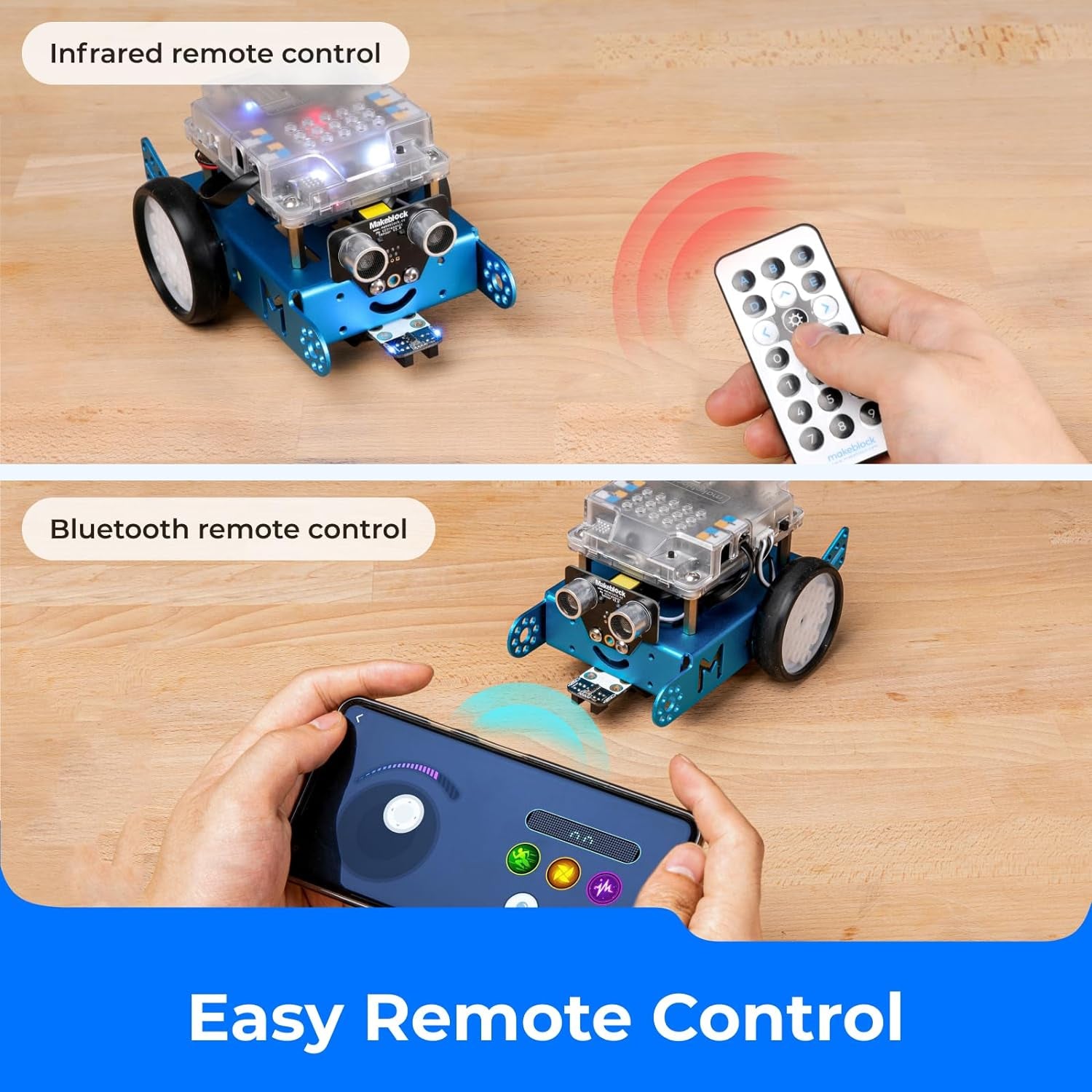 mBot Robot Kit – Robotics &amp; Coding for Kids Ages 8-12 | Learn Scratch &amp; Arduino | STEM Science Toy for Boys &amp; Girls 8+ Blue