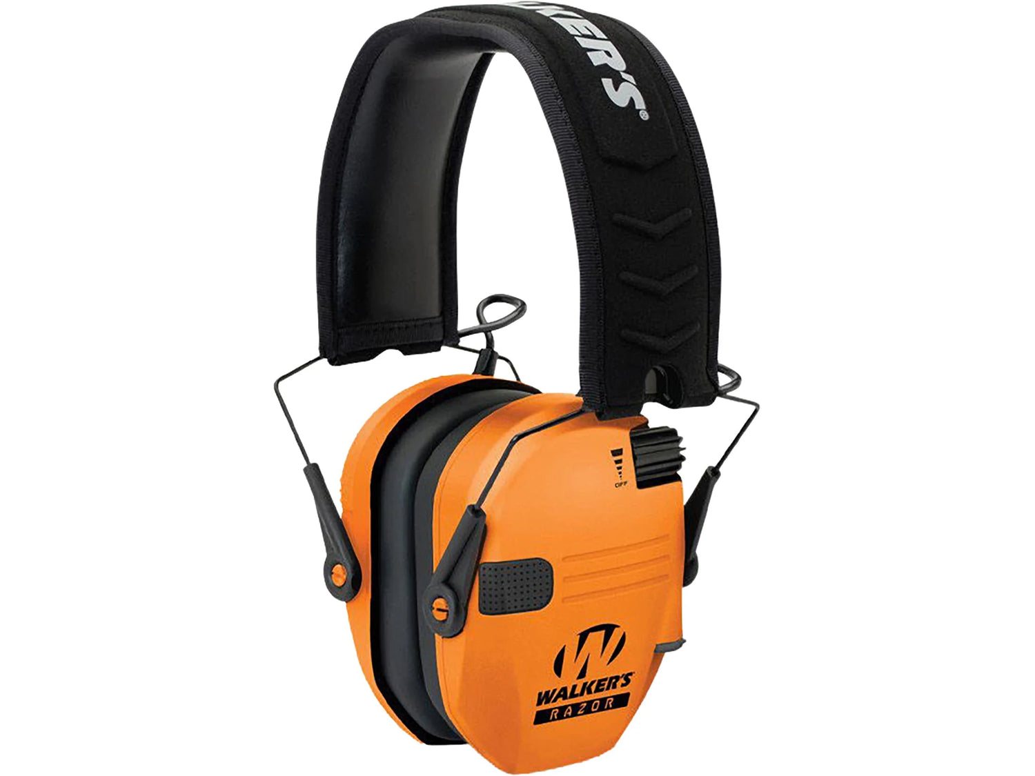 Walkers Razor Digital Slim Electronic Low-Profile Headband Ear Muffs – Noise-Reducing Hearing Protection with Dual Microphones