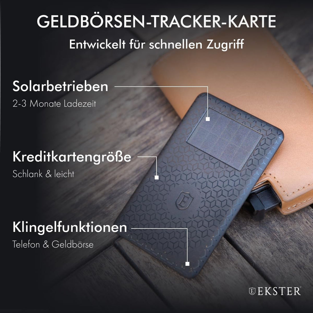 ☀️ Solar-Powered Wallet Tracker Card – Ultra-Slim Bluetooth GPS Tracker, Smart Anti-Loss Finder for Wallets, Luggage, Bags &amp; More