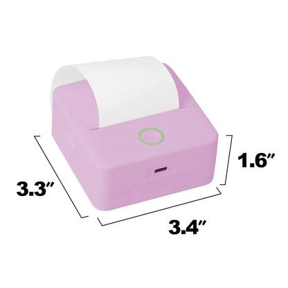 CTP500 Wireless Mini Thermal Printer &amp; Label Maker – Inkless Bluetooth Printer with Paper, Compatible with Android &amp; iOS (Purple)