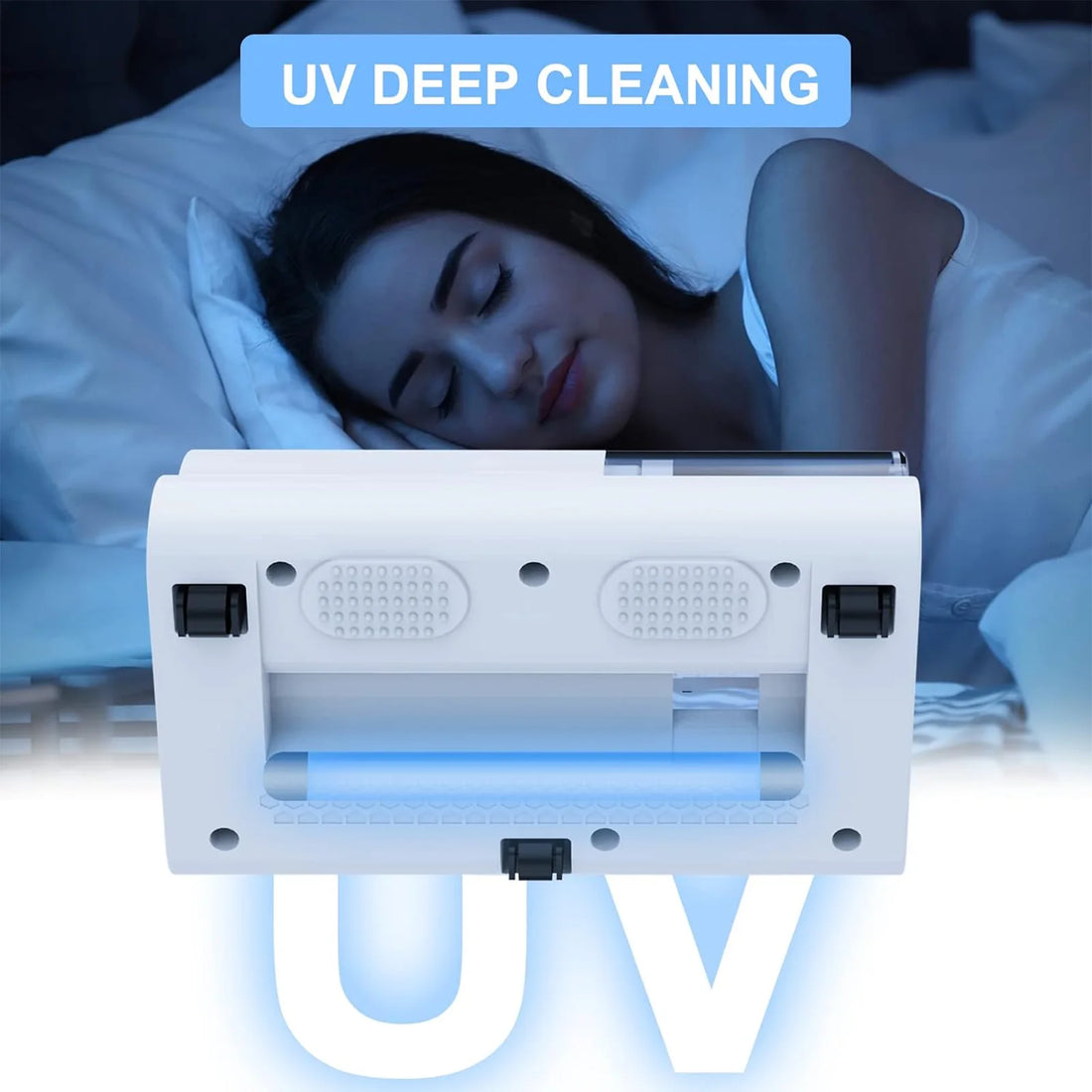 20,000Pa Bed Vacuum Cleaner – Cordless Handheld Mattress Vacuum with Strong Suction, UV Light &amp; HEPA Filter – Wireless Mite Remover for Bed, Sofa, Pillows, Carpets