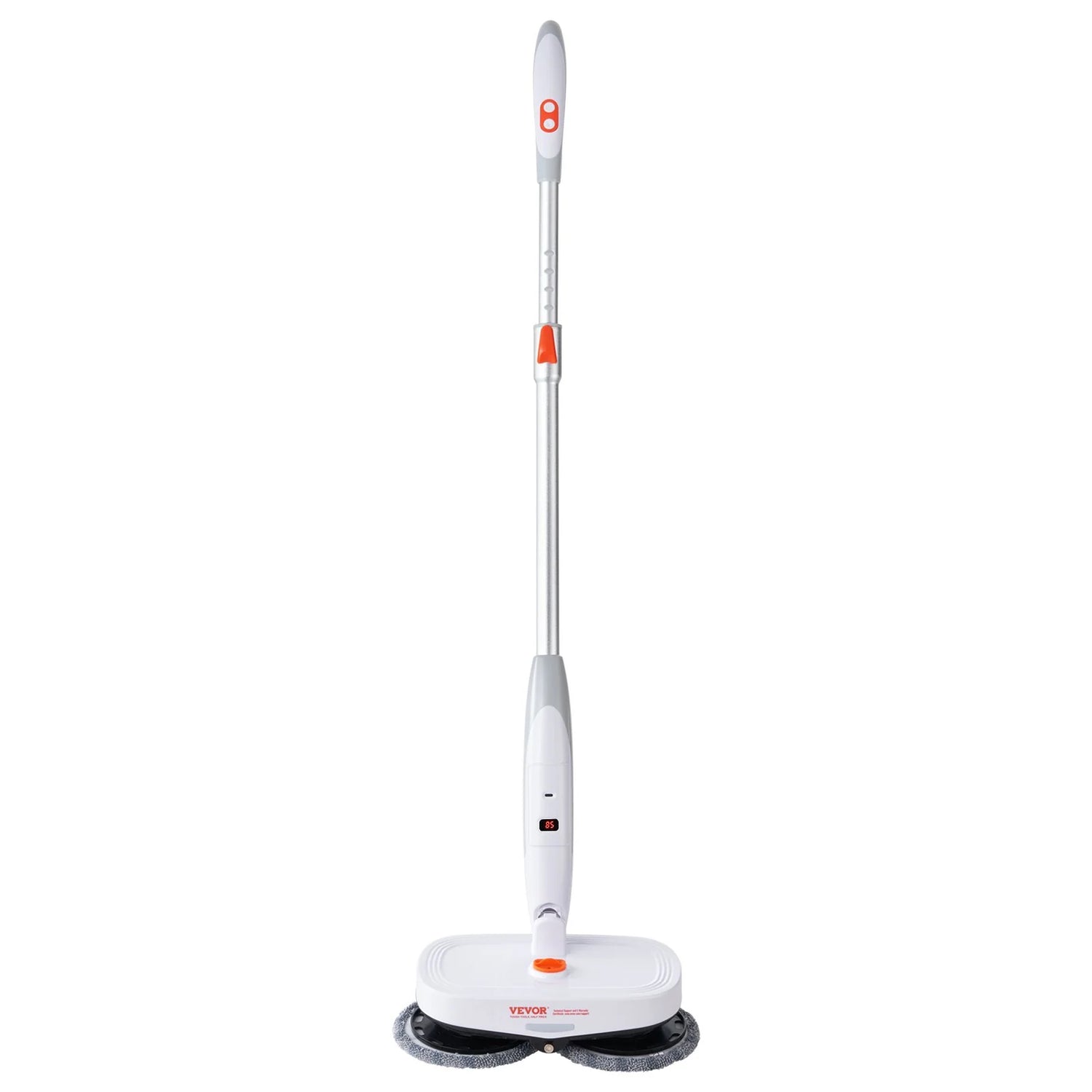 VEVOR Cordless Electric Spin Mop – Battery-Powered Floor Cleaner with Water Tank, LED Headlight, Dual Mop Heads &amp; Microfiber Pads for Hardwood, Tile, and Laminate