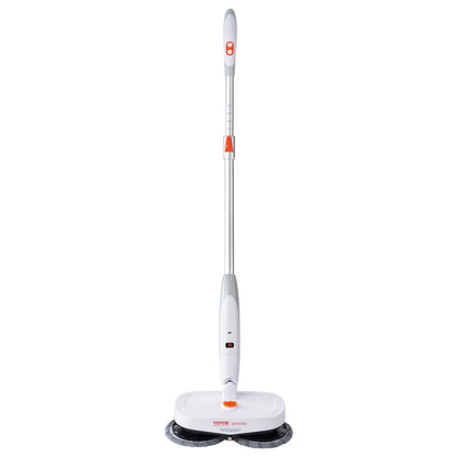 VEVOR Cordless Electric Spin Mop – Battery-Powered Floor Cleaner with Water Tank, LED Headlight, Dual Mop Heads &amp; Microfiber Pads for Hardwood, Tile, and Laminate