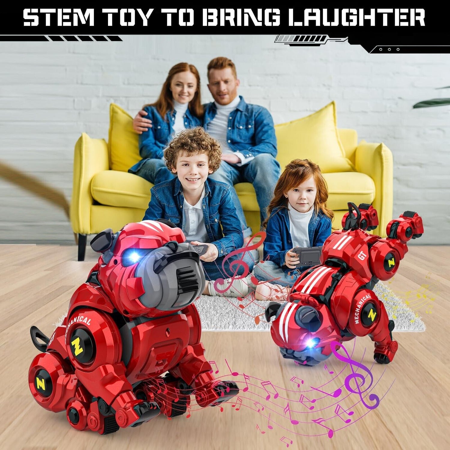 Lterfear Robot Dog for Kids – Remote Control, Rechargeable, Programmable Interactive Robot Pet Toy