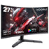 27-Inch 2K Curved Gaming Monitor – 180Hz QHD, 1ms Adaptive-Sync, HDMI & DisplayPort | Model 27E6QCA