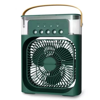 3-in-1 Portable Air Cooler Fan – USB Electric Mini Air Conditioner with LED Night Light &amp; Humidifier for Home or Office
