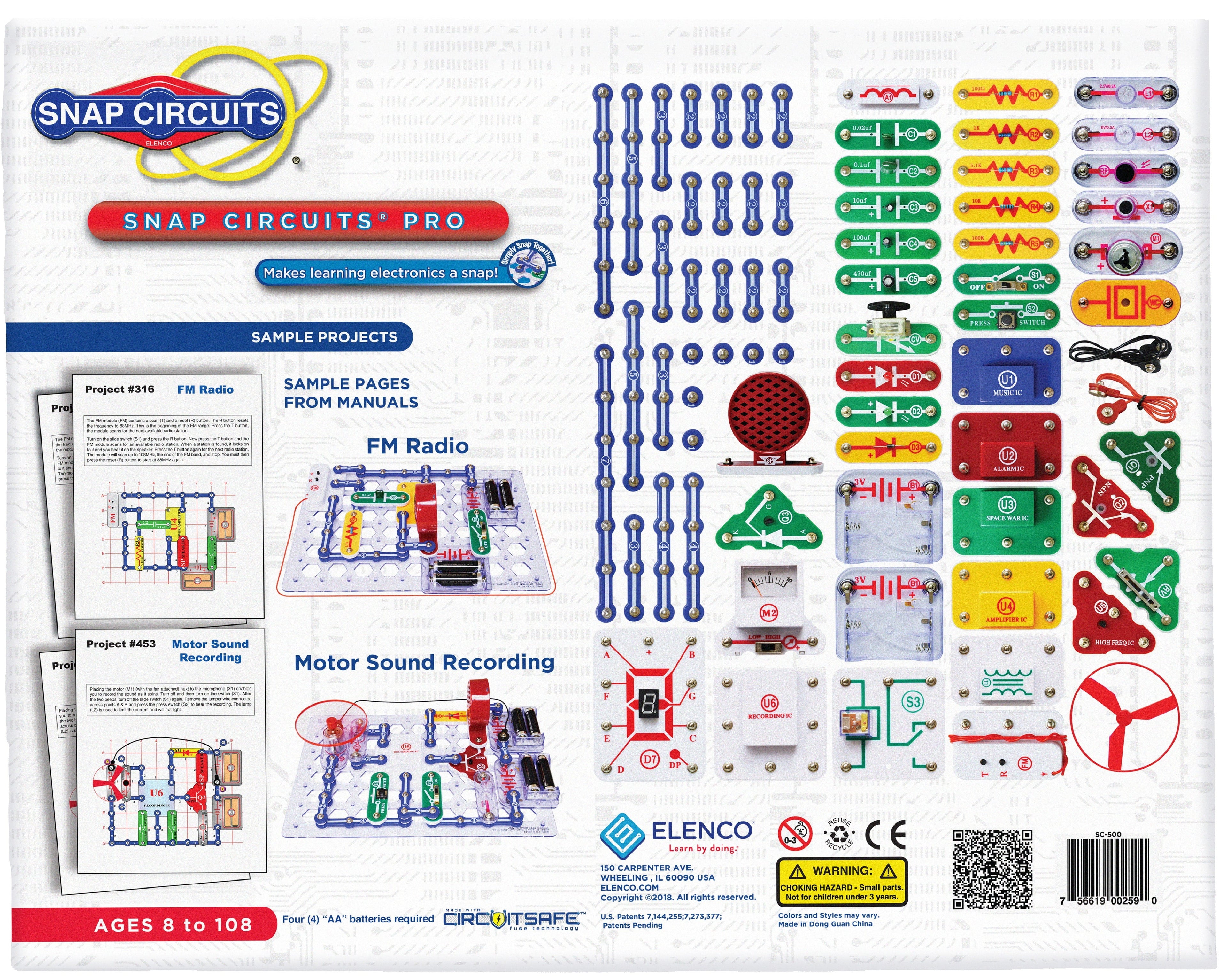 ® Pro SC500 Electronic Science Kit – 500-in-1 STEM Projects Educational Toy for Kids Ages 8+