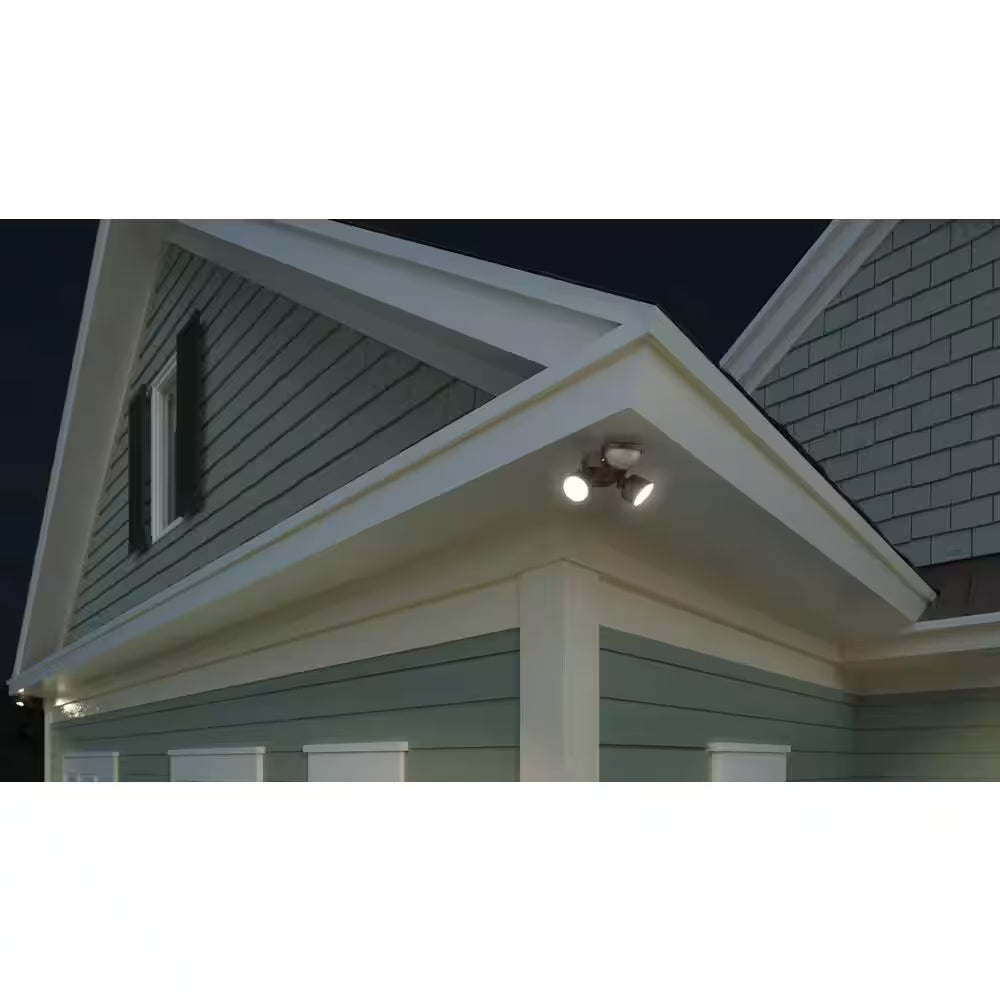Contractor Select HGX Dark Bronze Motion Activated Outdoor Integrated LED Flood Light