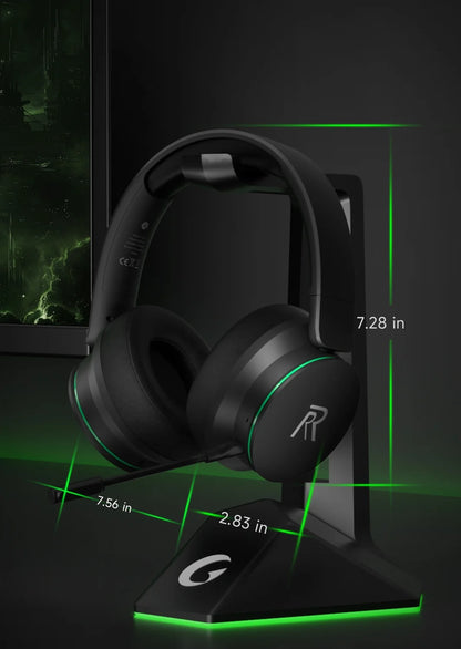 🎧 2.4GHz Wireless Gaming Headset – Multi-Platform Gaming Headphones with Bluetooth 5.3, Detachable Noise-Canceling Mic &amp; 45H Battery Life