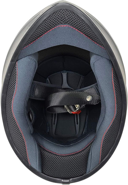 Bluetooth Motorcycle Helmet with Clear, Tinted &amp; Iridium Shields – DOT Certified, Full-Face Safety, Removable Liner &amp; Cheek Pads