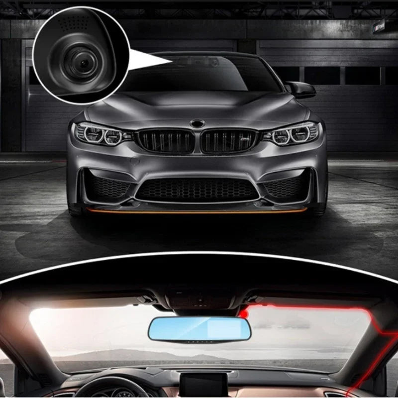 1080P Dual Lens Rearview Mirror Dash Cam – 4.3/2.8-Inch Display Car DVR Camera with Front &amp; Rear Recording, Night Vision, Loop Recording