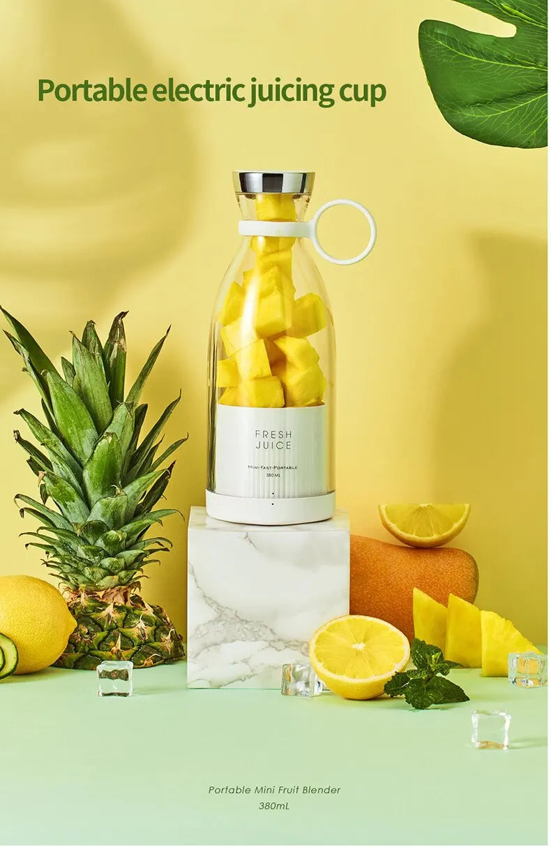 Portable Mini Fruit Blender– Fresh Smoothies Anytime, Anywhere