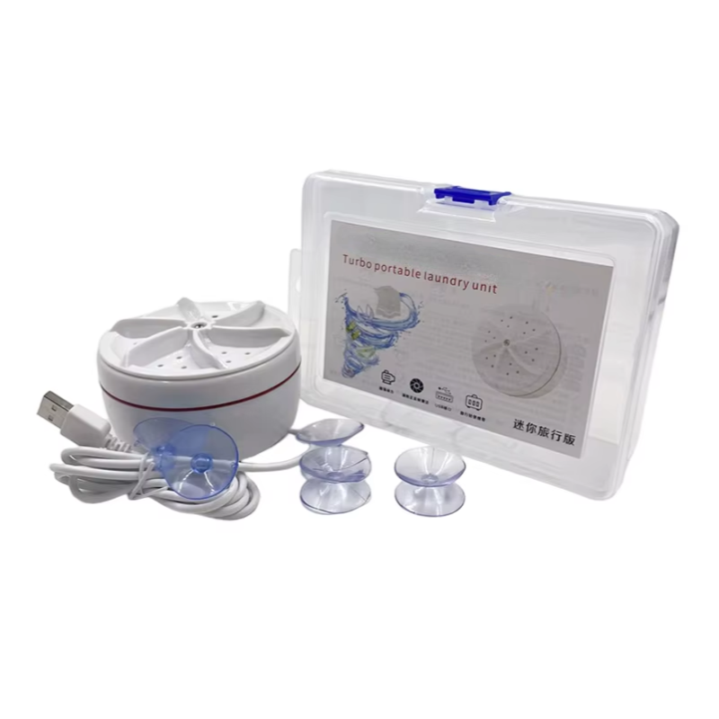 TurboClean™ Mini Washer: USB-Powered Ultrasonic Laundry Solution for Home &amp; Travel